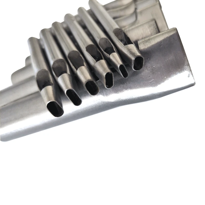 POINCON,3x8mmPoinçon De Trou De Cuir De Forme Ovale, Poinçon De Trou De Cuir En Acier Rond