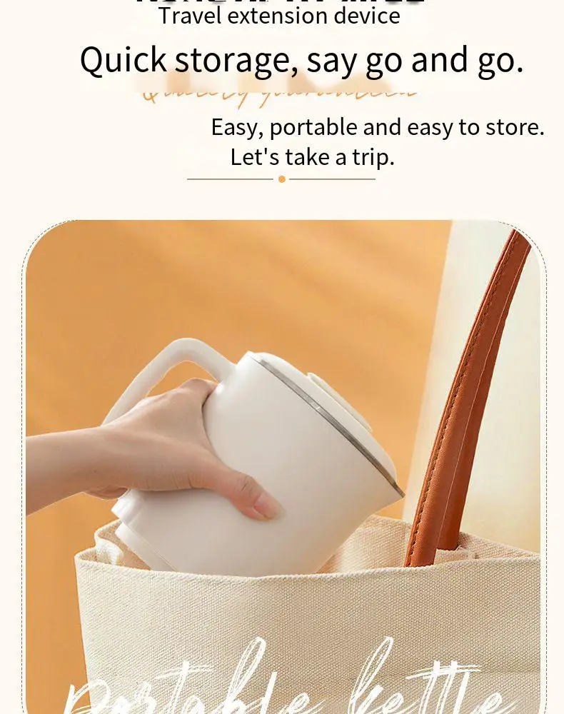 Portable Folding Water Heater For Travel Outdoor Small 304 Steel Electric Kettle Folding Water Cup Is Convenient And Easy To Use 2