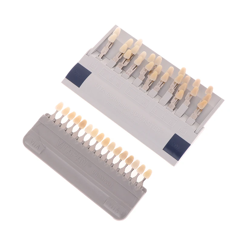 1PC Vita 3D 마스터 치과 실험실 표백제 색상 가이드 16/29 색상 치아 미백 비교 치과 진료소 색도계 플레이트
