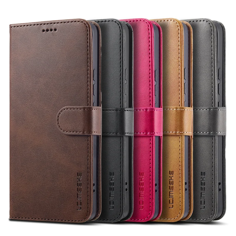 Luxury Flip Leather Wallet Case with Magnetic Card Holder