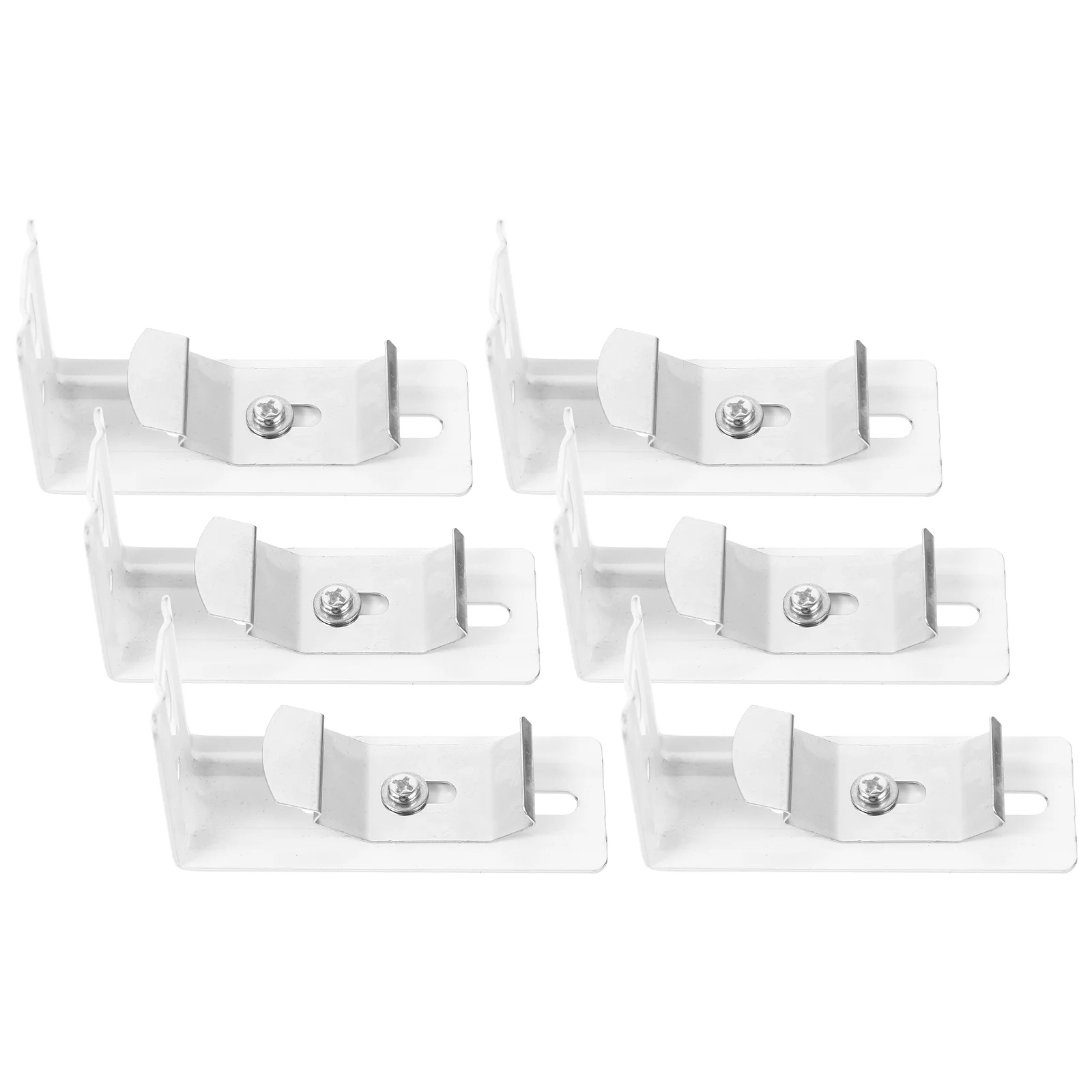 

6 Pcs Vertical Blind Bracket Clip Mounting Brackets Curtain Supplies Home Decor Clips For Valance Metal