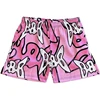 2024 Mesh Breathable Men Shorts GYM Basketball Running Quick-Drying Shorts Baggy Flame Print Fashion Shorts Summer Shorts 4