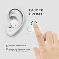 JINGHAO Hearing Aids Sound Amplifier Rechargeable Digital Sound Enhance For Elderly Father Mother Gift White 2