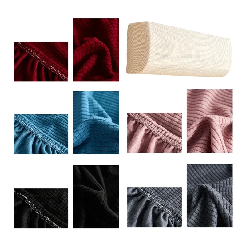 Air Conditioner Dust Cover Case Solid Color Home Decor Soft Wall Mounted Protector Protective Easy Cleaning Cover Classic Dust - 4