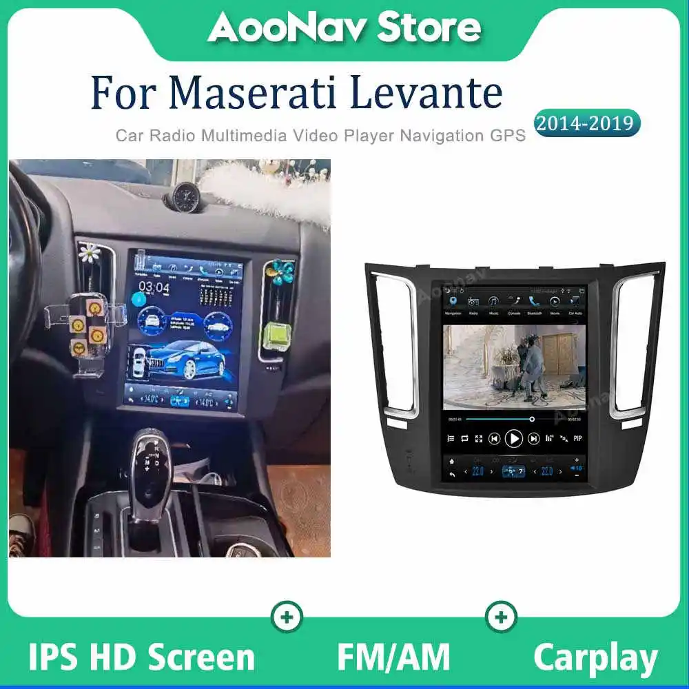 

Android touch screen car video players For Maserati Levante 2014-2019 GPS Navigation Car Multimedia head unit Stereo receiver
