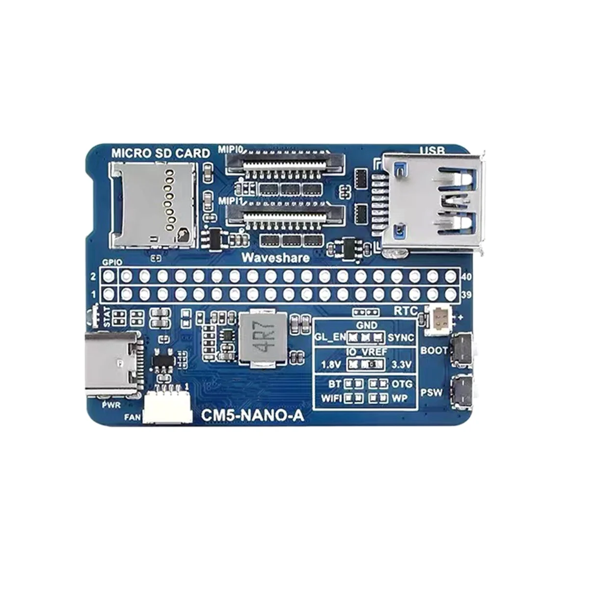 SEMOIC For Compute Module 5 Base Board Mini Expansion Board USB 3.2 / Camera Interface