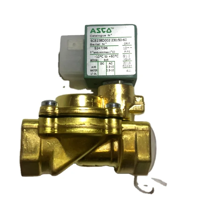 

ASCO G1/2 230V Series 238 Two Way Valves for Automatic ControL SCE238D002 Solenoid Valves