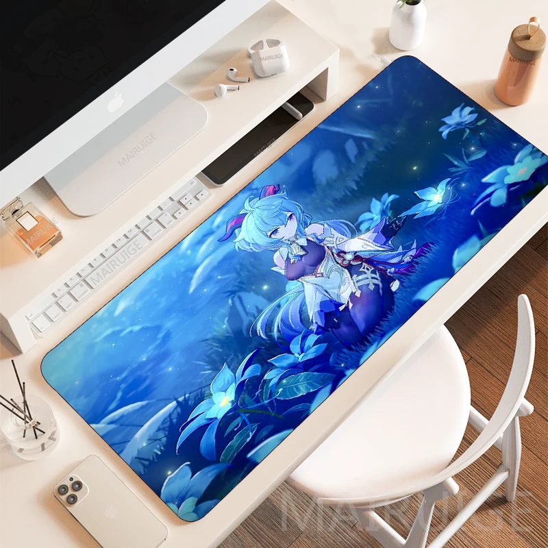 

Anime Girl Ganyu MousePad Genshin Impact Large XXL Mouse Pad Gamer Carpet Rug Mousepads Keyboard DIY Gaming Accessories Desk Mat