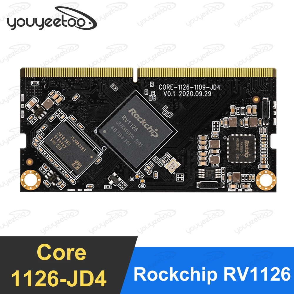 

Youyeetoo Core-1126-JD4 NPU 2,0 Top Rockchip RV1126 интегрирует неоновые и искусственные цветы, MCU 1 ГБ/2 ГБ DDR4, поддерживает встроенные + QT OS