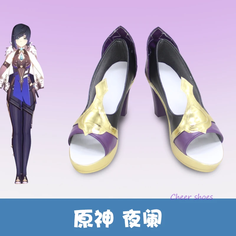 

Genshinimpact Yelan Cosplay Shoes Comic Halloween Yelan Cosplay Costume Prop Game Cosplay High-heel Shoes for Women