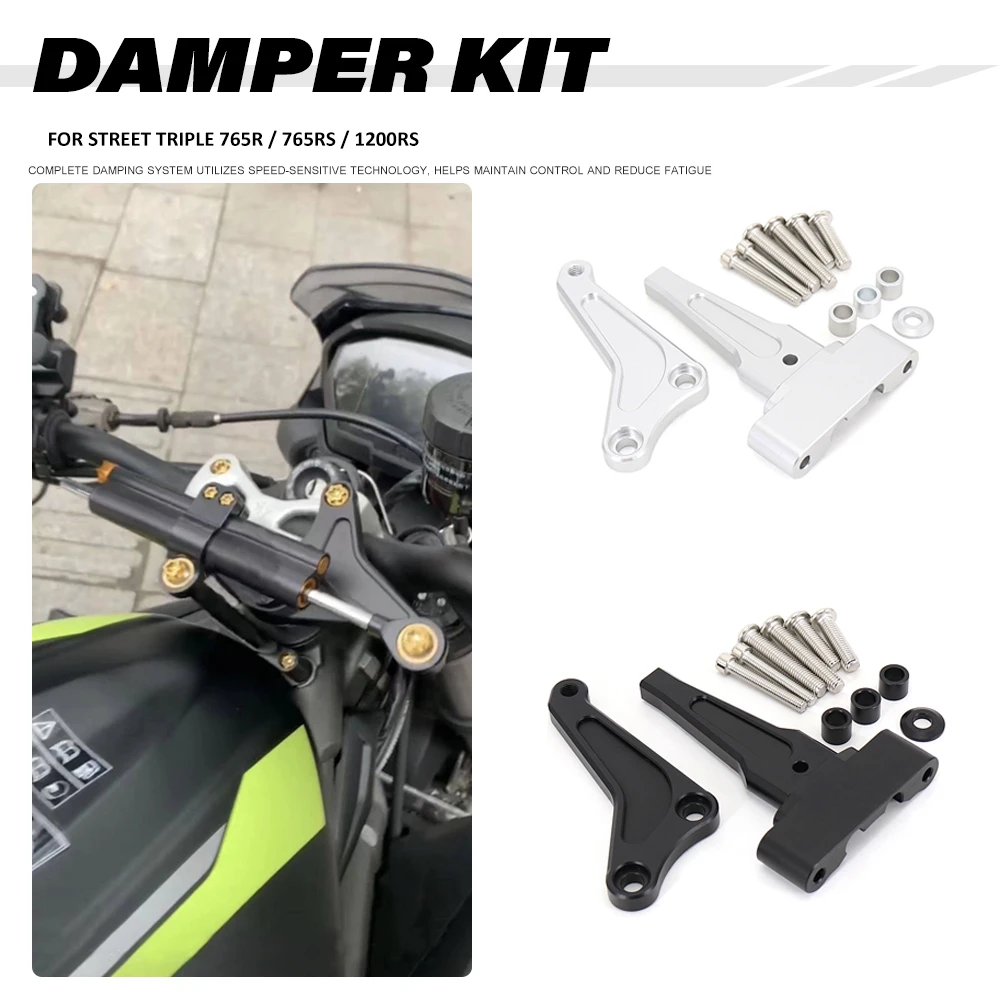 Carbon Steering Damper Stabilizer Motorcycle Directional Dampers Mount