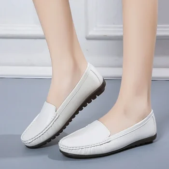 أحذية أنيقة لينة سوليد النساء الحوامل العمل حذاء فاخر ربيع الخريف جديد مريح شقة القاع ممرضة أحذية نسائية 4