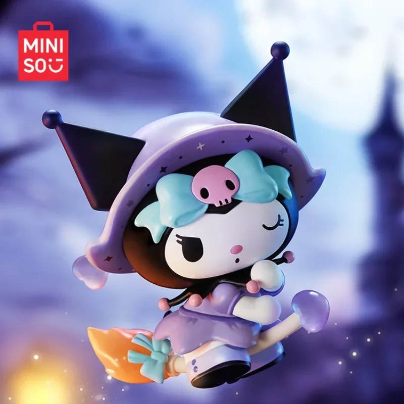 

Оригинальный Miniso Sanrio Kuromi понравико Мелодия Волшебная история серии глухая коробка игрушки кукла орнамент Kawaii Дети аниме модель подарок