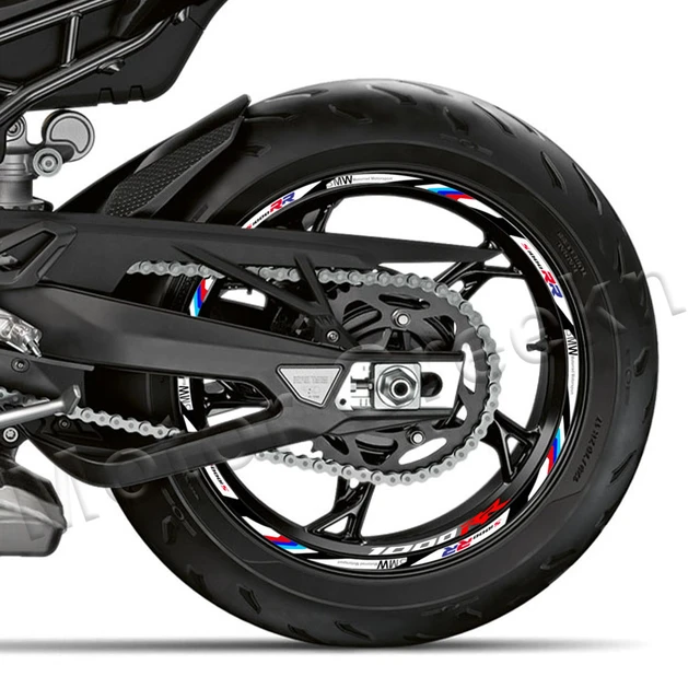 BMW Motorsport S1000RR Reflective wheel stickers rim stripes