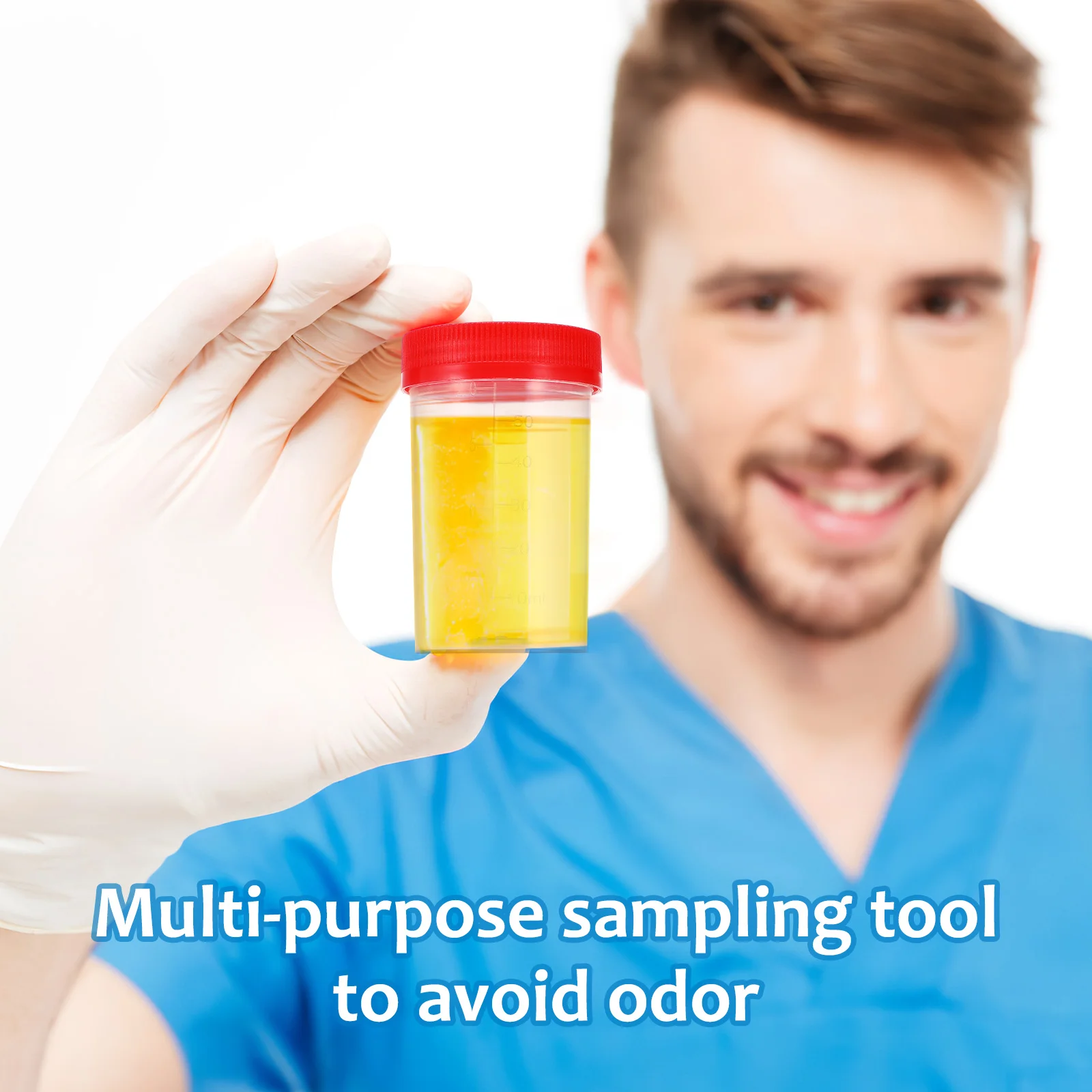 10 Pcs Specimen Containers Sample Bottles Urine Sample Pots Sample Cups with Lids