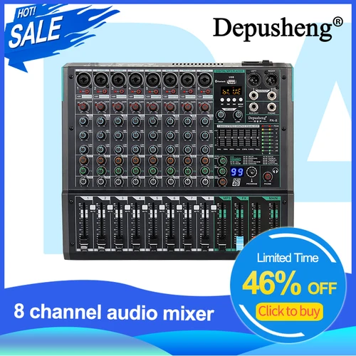 Professional Audio Mixer Depusheng PA8 Sound Board Kuwait Ubuy