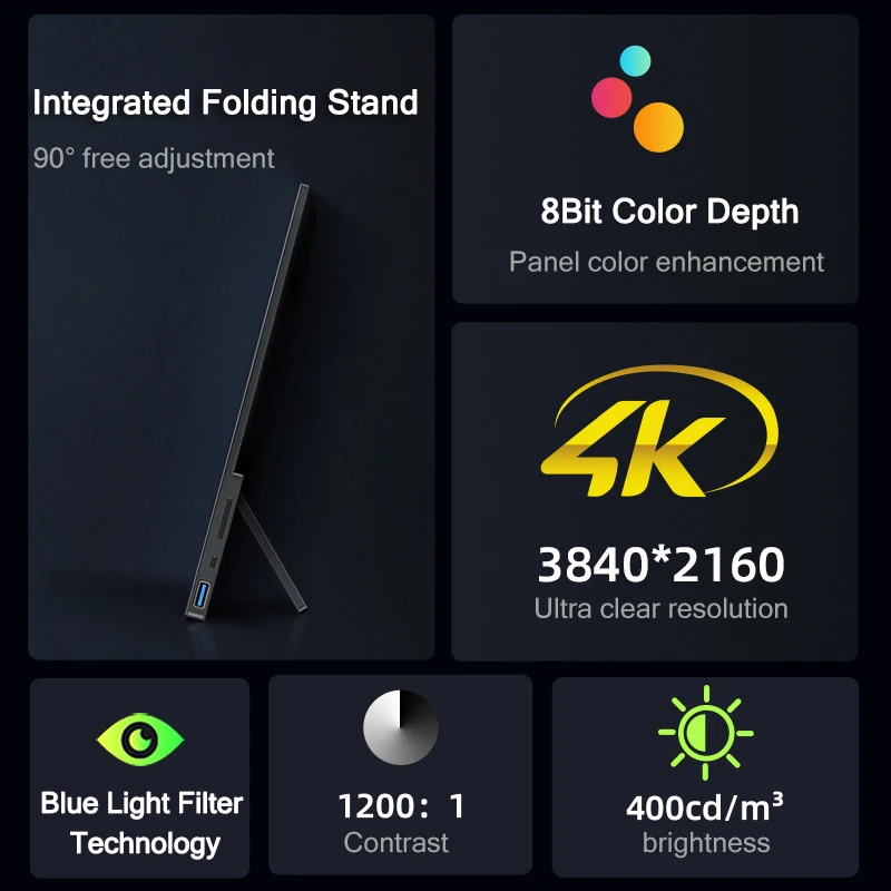 17.3 ġ 4K ġũ ޴ , PC Ʈ Xbox PS4/5 ġ IPS ũ, 100% sRGB 400Nit HDR  ÷, 3840X2160P