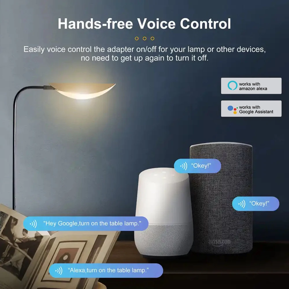 ONENUO Tuya Smart Micro USB Adapter Switch 5V WiFi Mini USB Power Adapter Works with Alexa Hey Google Alice for Smart Home