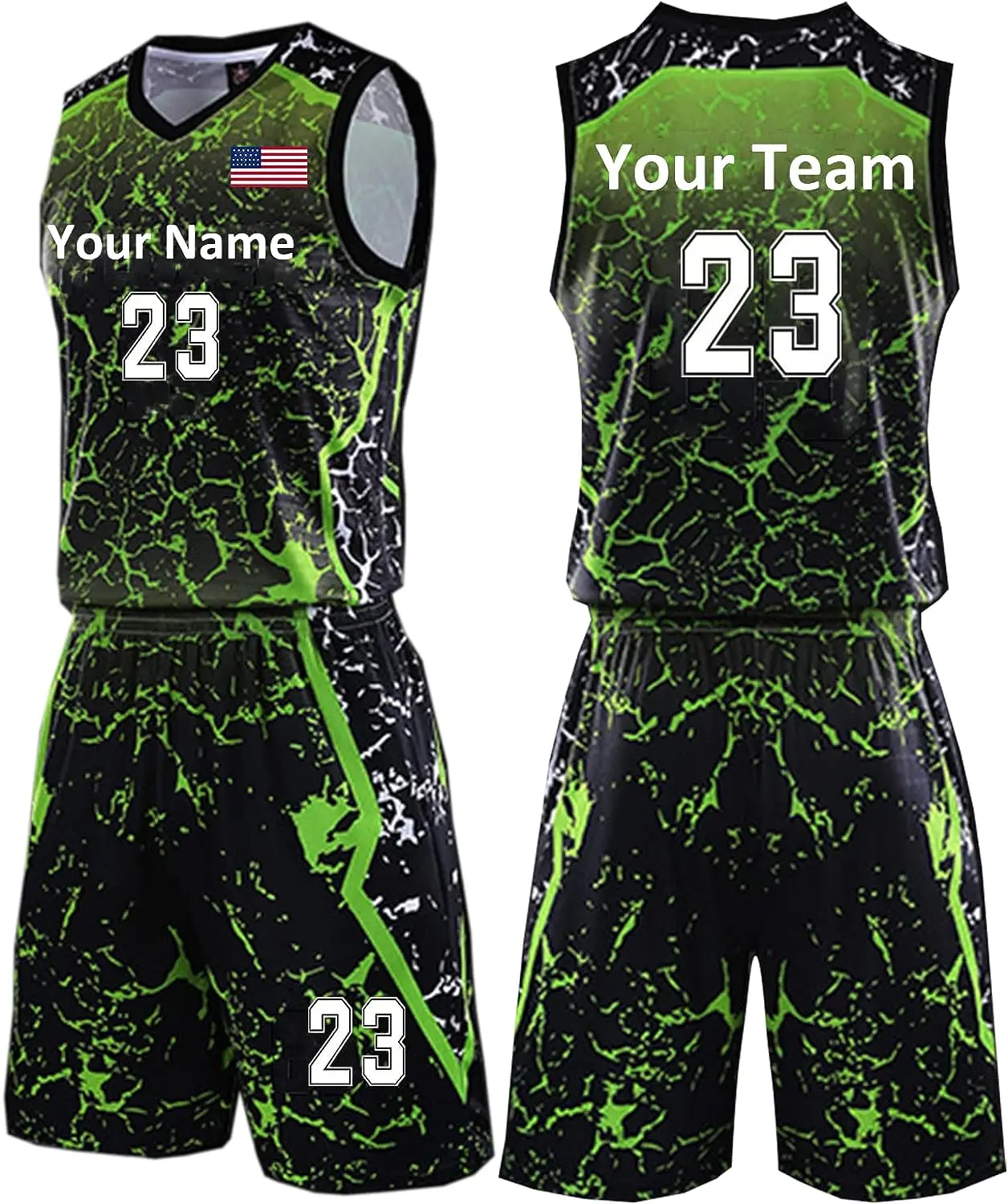  Custom Basketball Uniform Sets with Logo Name Number