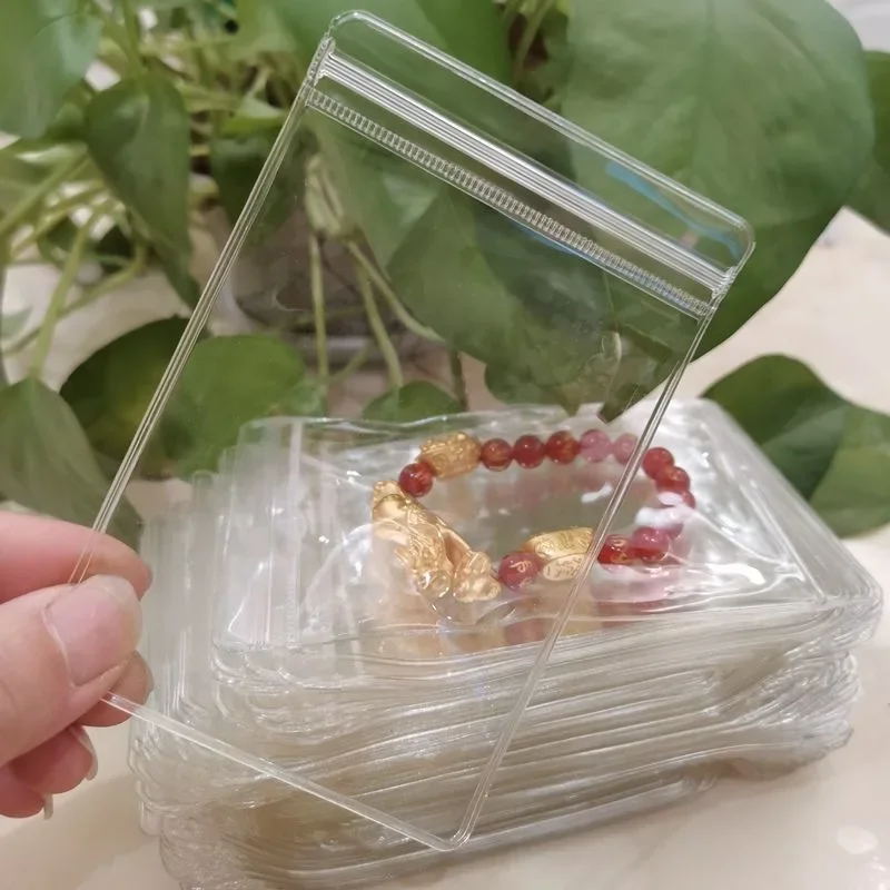 QYCX 200 Pcs Clear Jewelry Bags - Earring, Ring, Necklace