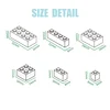 10Pcs MOC Parts 44658 Weapon Dagger / Knife Compatible Bricks 3