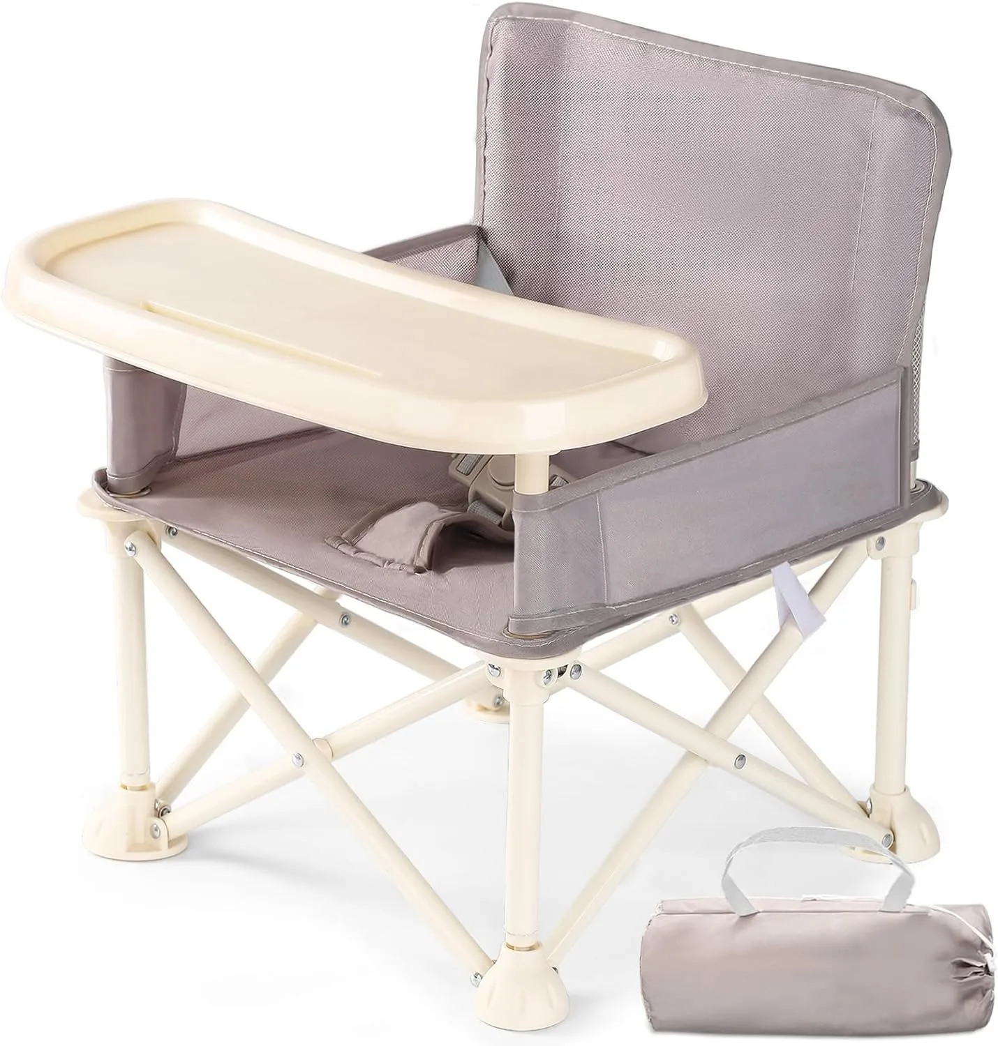 Chaise haute durable pour bébés – Repose-pieds réglable et coussin amovible pour une alimentation confortable |   Grandit avec votre petit