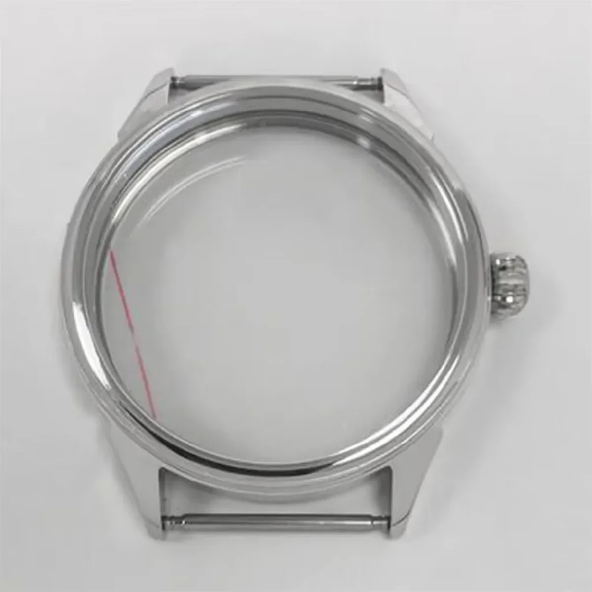 Luxury Stainless Steel Watch Case - 42mm, Silver/Black/Rose Gold Finish
