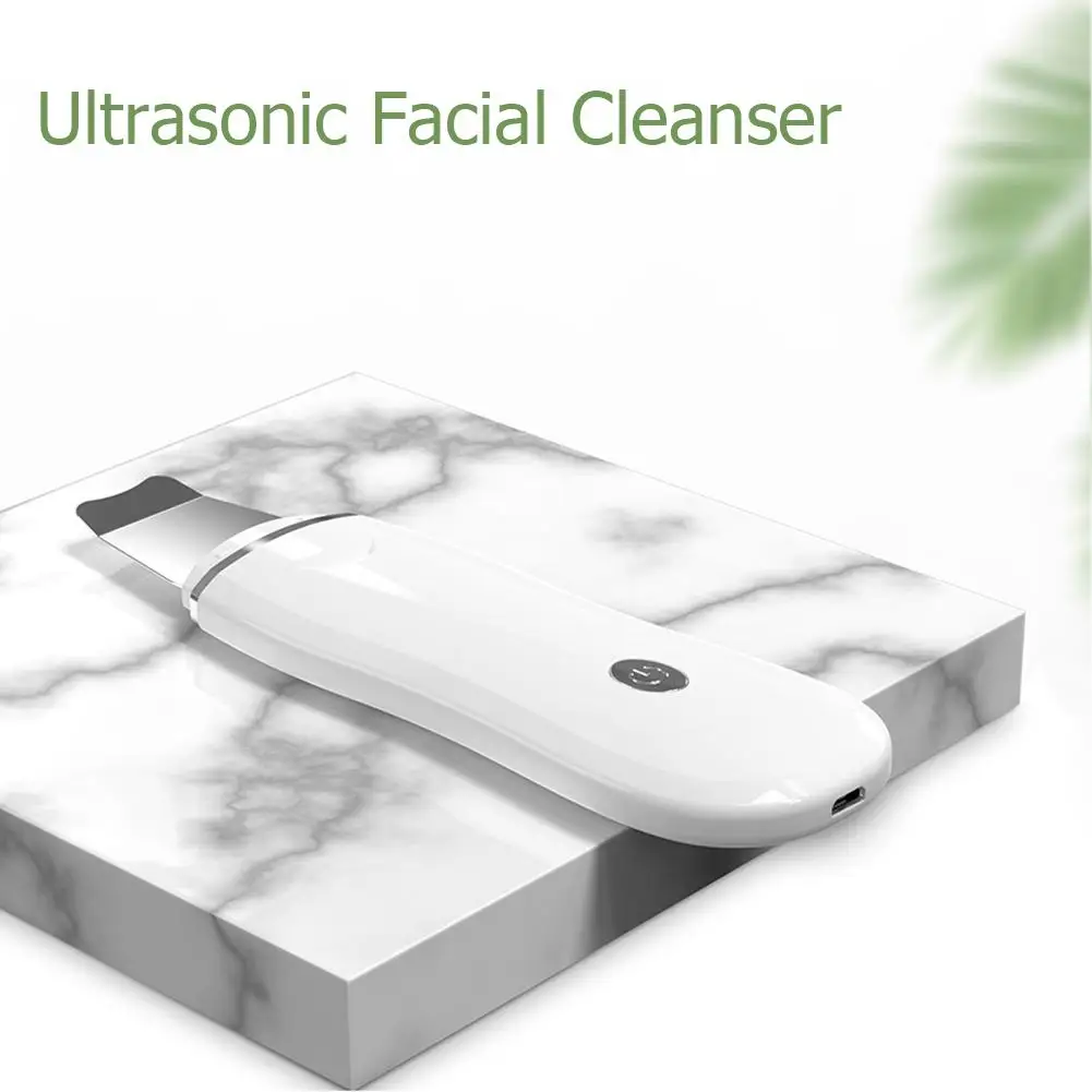 Massager Skin Scrubber Cleaner Ultrasonic Blackhead Exfoliating Peeling Spatula