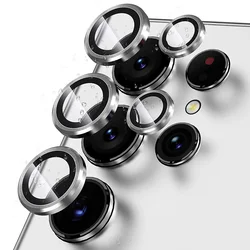 Premium Wear - Resistant Aluminum Alloy Phone Lens & Screen Protector Film for S24UItra (Silver)