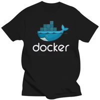 Docker Logo T-Shirt Linux Javascript Computer Rogramming Developer T-Shirt Programmer Coder Women T-Shirt Gift Creative Top 1