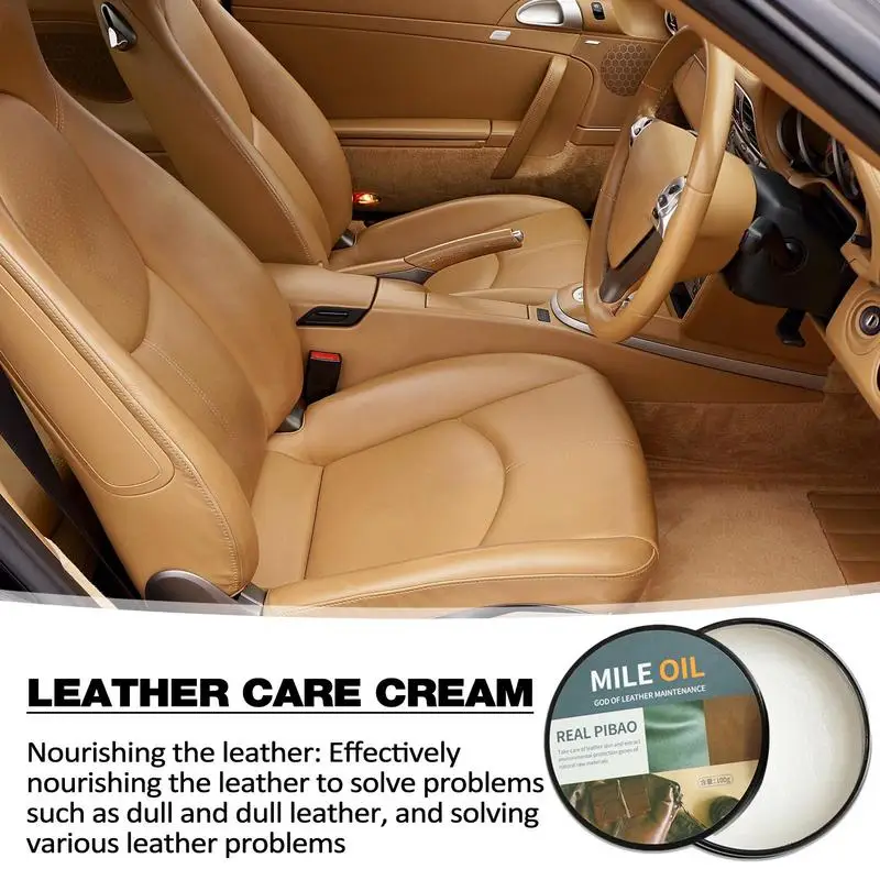 

Leather Repair Kit 100g Leather Balm Car Seat Care Restorer Cream Leather Skin Refurbish Repair Agent For Shoe Bag Auto Interior