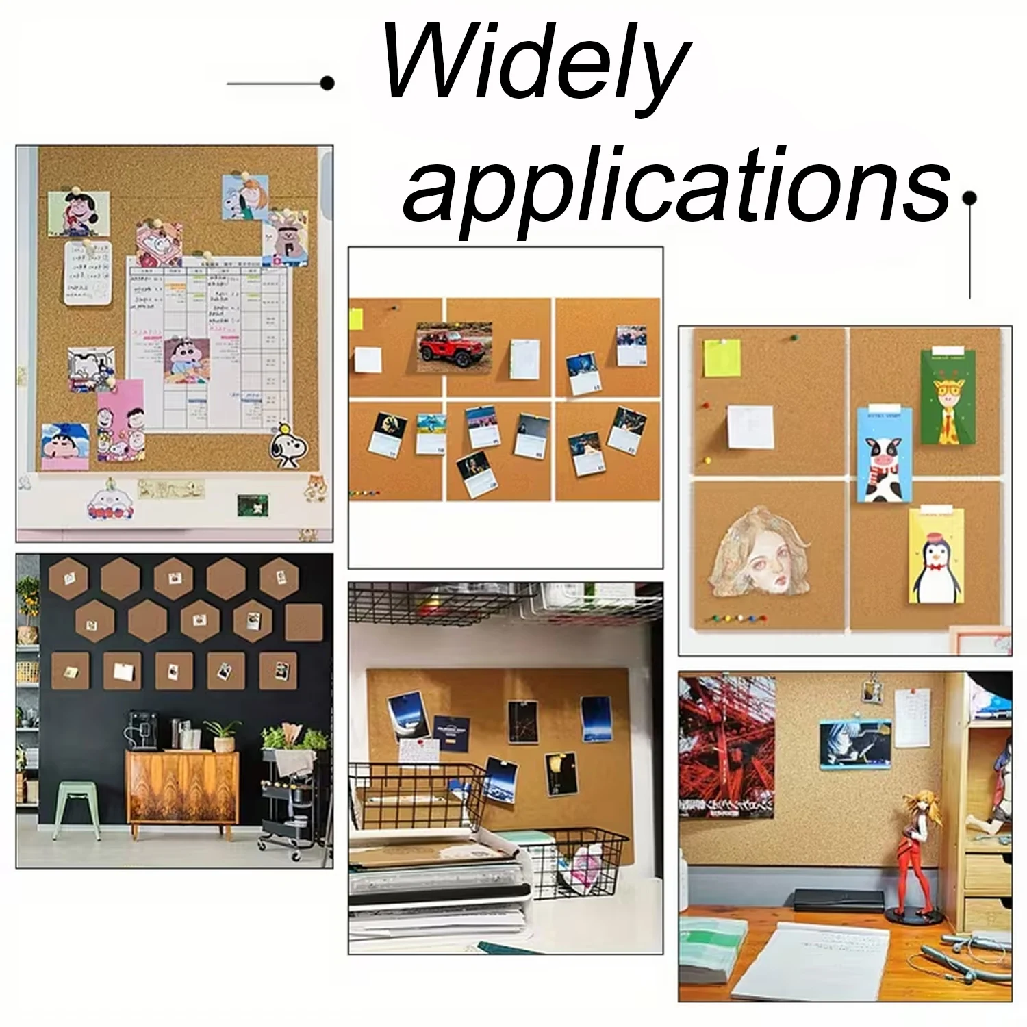 12.5x200cm 셀프 접착 코르크 1mm 또는 2mm 두께 천연 코르크 시트, 강력한 접착 뒷면으로 DIY 프로젝트 및 벽 장식에 적합