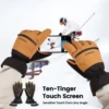 Waterproof Touchscreen Ski Gloves, Snowboard Gloves for Men and Women 4