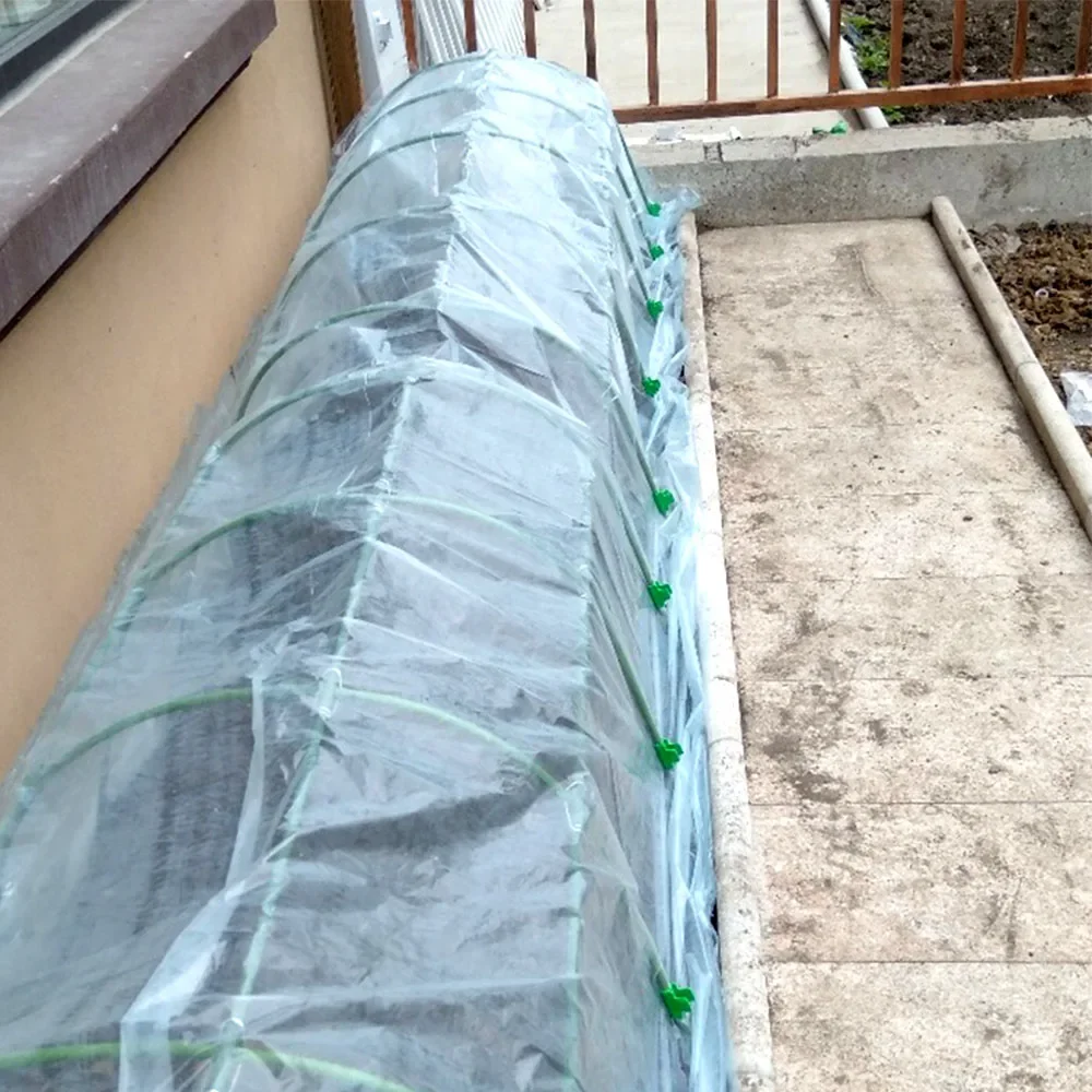 Plastic Plant Clips 8/11/16/19cm12PC Greenhouse clips Plastic film clips Shade film Gardening supplies Tear-resistant Strong grip