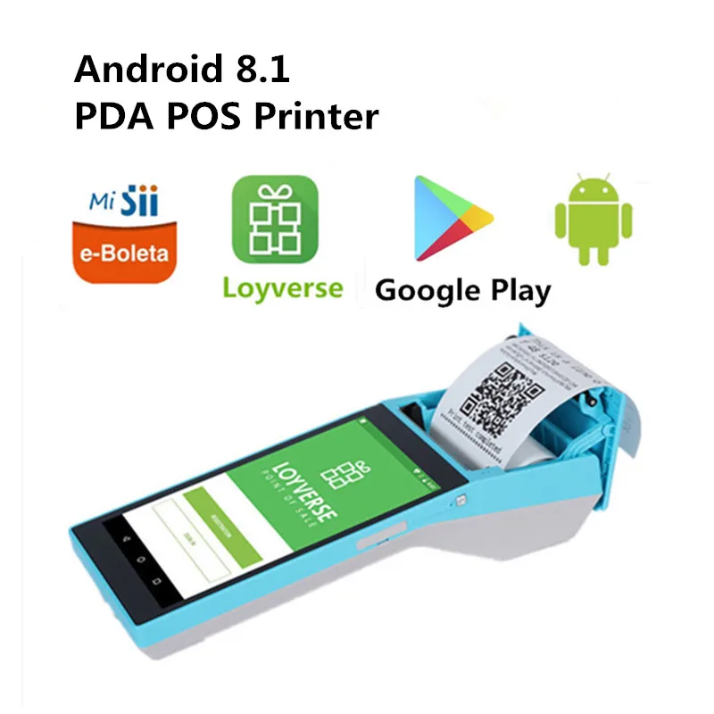 

SP01 PDA POS портативный терминал устройства Android Wi-Fi телефон ЖК-сканер встроенный 58 мм термальный Bluetooth чековый принтер