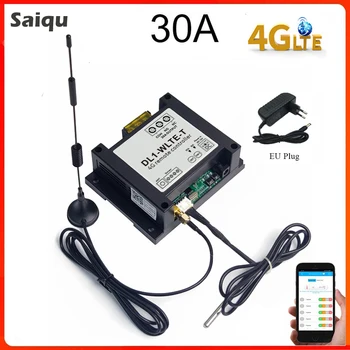온도 센서 컨트롤러 앱 SMS 원격 컨트롤러 연결, 온오프 알람 히터, 도어 오프너 GSM 4G 릴레이 컨트롤러, 30A