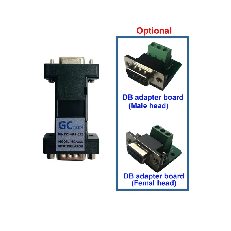 Industrial Grade RS-232 Isolated Converter RS232 Isolation Male Female Port Optional Anti-interference
