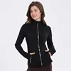 Lemon Defines Jacket Fashion Spring Autumn Tight-fitting Sportswear Women Training Running Gym Yoga Solid Color Cardigan Jacket 2