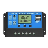 Contrôleur de Charge solaire 10A à 100A, écran LCD, double régulateur automatique USB pour le soudage du système de batterie du panneau solaire 1