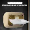 New Silicone Suction Cup Tissue Box Large Capacity Desktop Tissue Drawer Anti-Wear Super Soft Durable Car Tissue Box 5