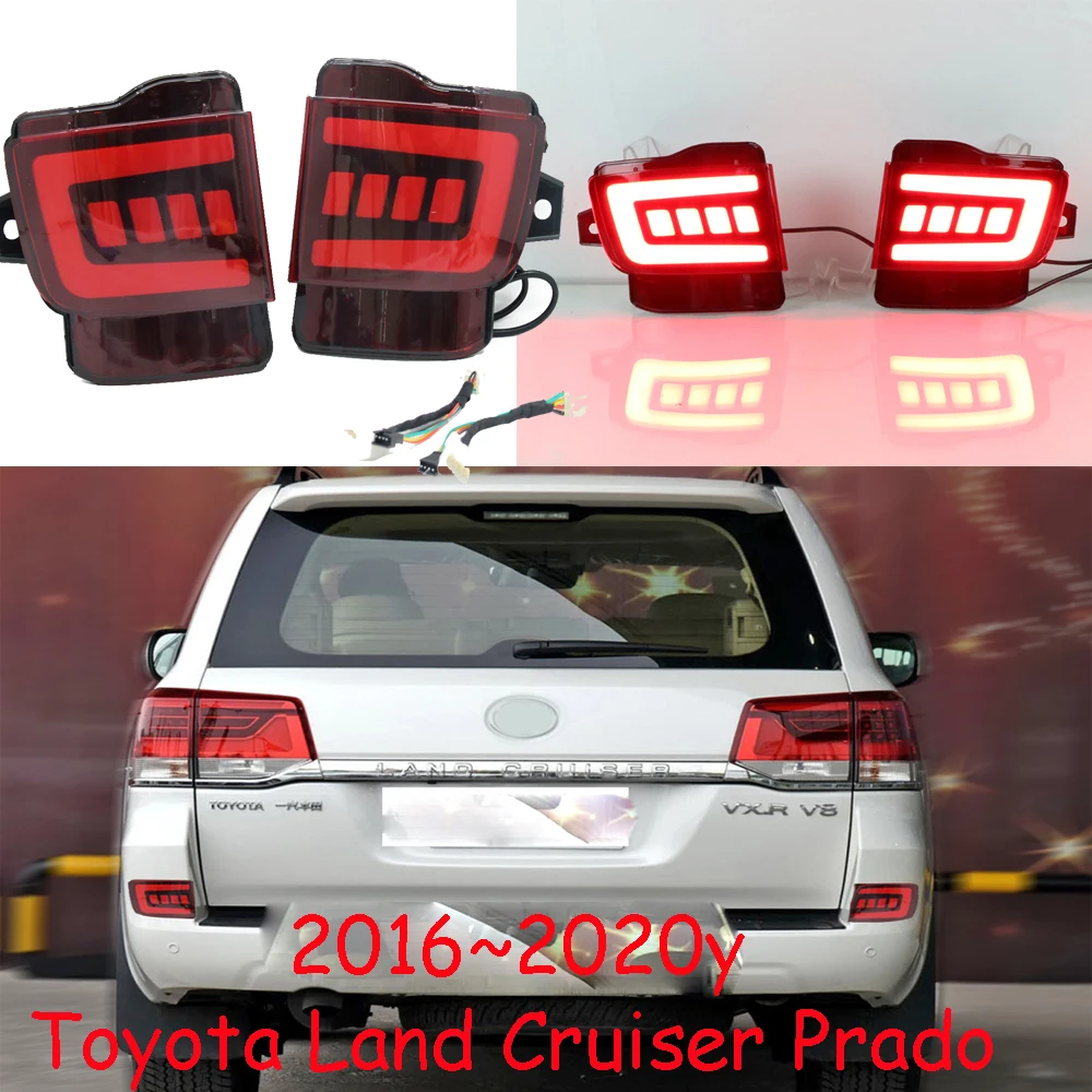 

car accessories bumper tail light for Toyota Land cruiser prado LC200 rear light taillight Reflector LED 2016~2020y fog lamp