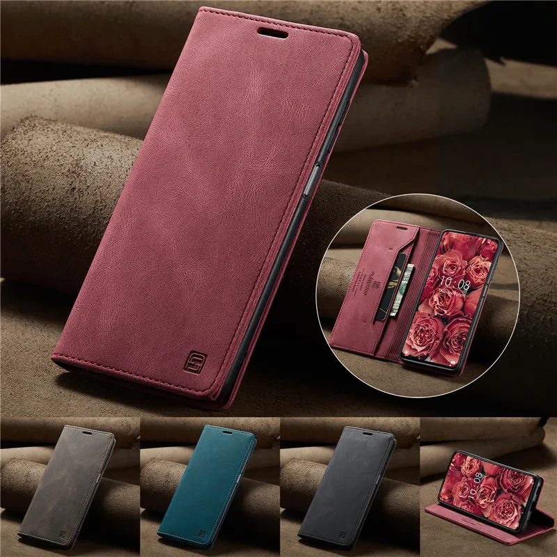 

Magnetic Leather Cards Wallet Phone Case for XiaoMi POCO X5 RedMi Note 12 Pro Plus 11S 11 10S 10 9S 9 8 Flip Holder Cover Hoesje