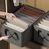 Folding Metal Frame Clothes Storage Box Large Capacity Pants Storage Box Household Moisture-proof Closet Organizer Storage Boxes 3