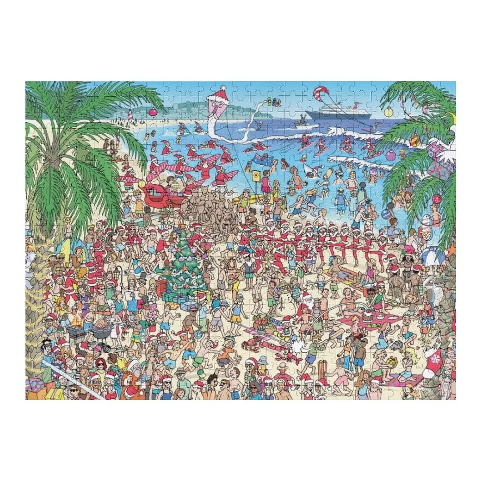 

Aussie Xmas Jigsaw Puzzle Adult Wooden Iq Personalized Puzzle