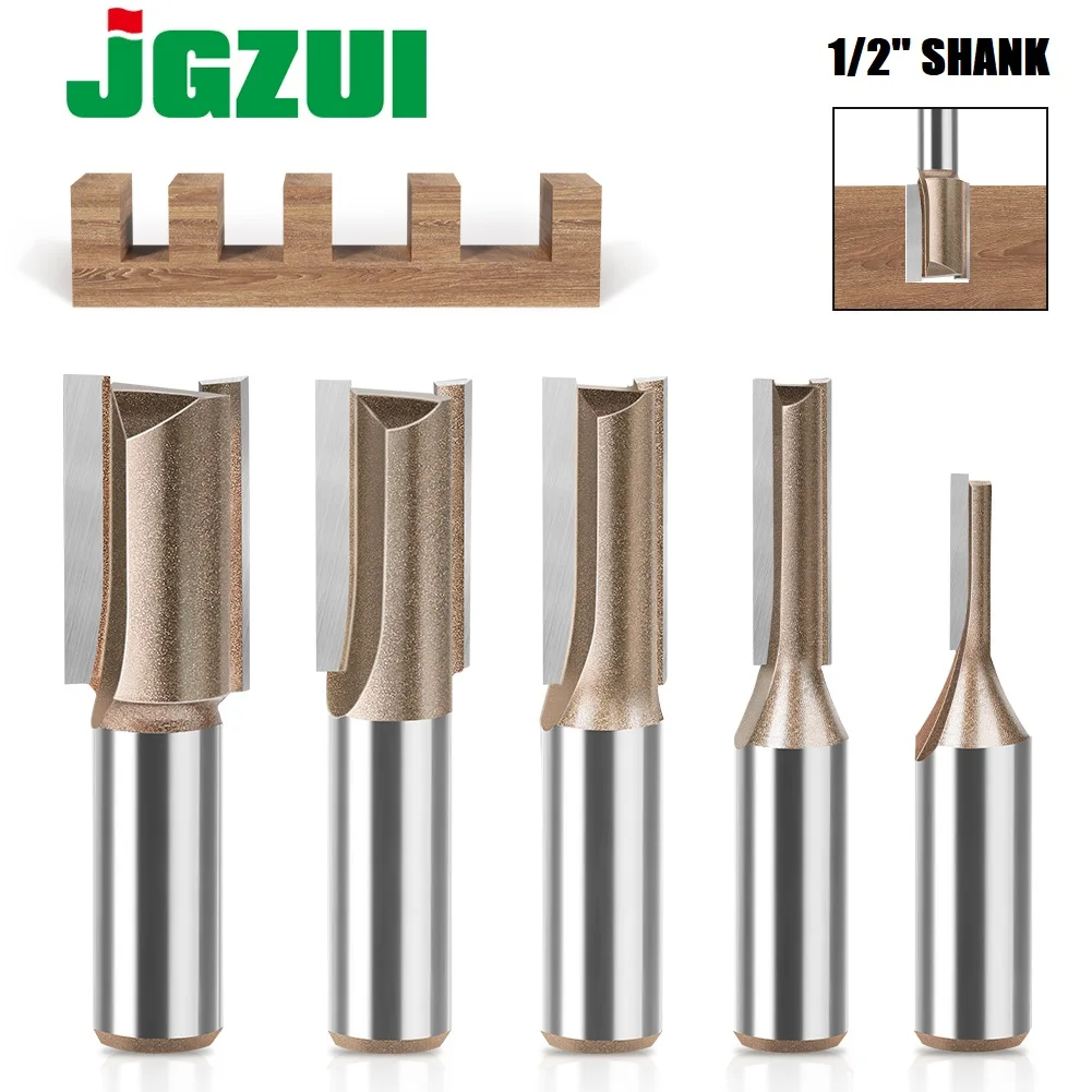 3-25mm Diameter 1/2in Shank Straight Bit Tungsten Carbide Single Double ...