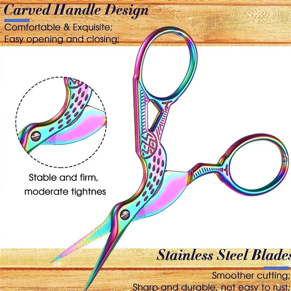 1PC,Stainless Steel Sewing Scissors Retro Tailor Thread Embroidery Fabric Needlework Scissors DIY Arts Crafts Sewing Tools