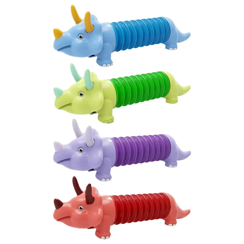 

Spring Dinosaur Doll Tubes Sensory Toys For Adult Fidget Stress Relieve Toys
