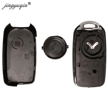 Keyforkess 200 pz 3/4 pulsante pieghevole chiave per auto a distanza custodia Shell per Fiat Egea Tipo 500X con lama Flip Uncut SIP22 - Jingyuqin 200 pz 3 4 pulsante pieghevole chiave per auto a distanza custodia Shell per