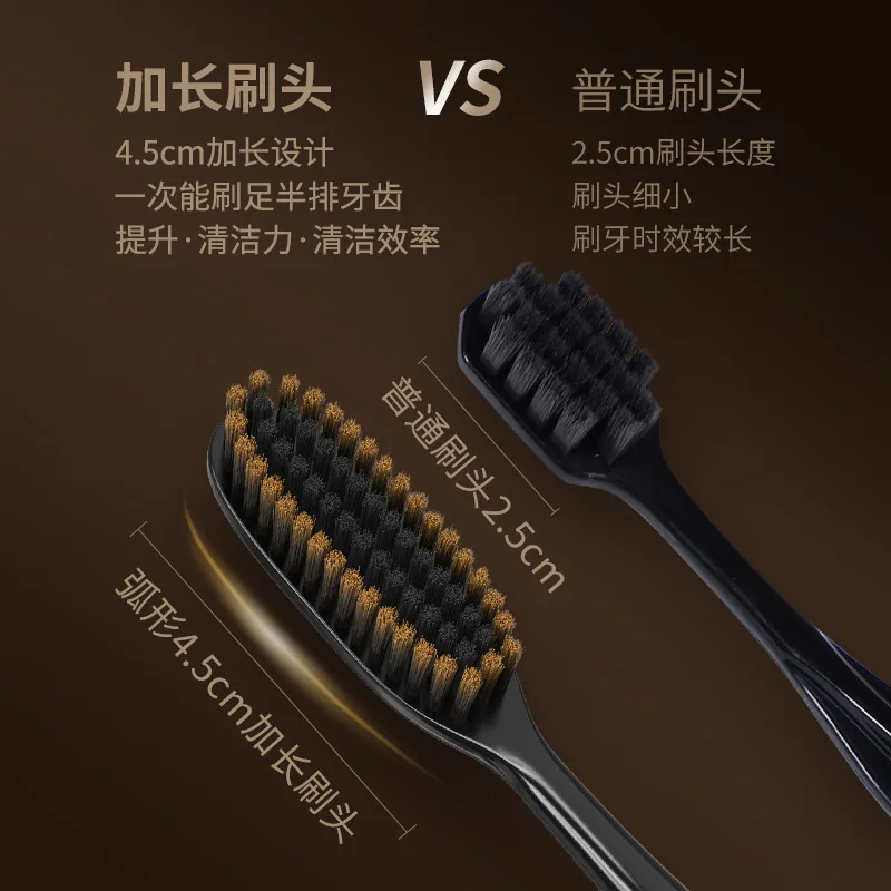 U자형의 깨끗한 긴 브러시 헤드 세트로, 여행하는 커플, 학교에 가는 사람, 집에서 구강 위생을 관리하는 사람에게 적합합니다.