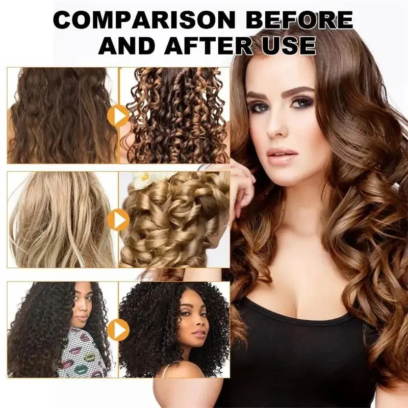 Curly Hair Styling Cream 50ml Hair Volumizing Conditioner Volume Lift Elastin Curl Defining Nourishing Care